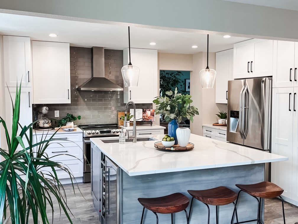 the-style-co-denver-colorado-home-staging Staged modern grey kitchen